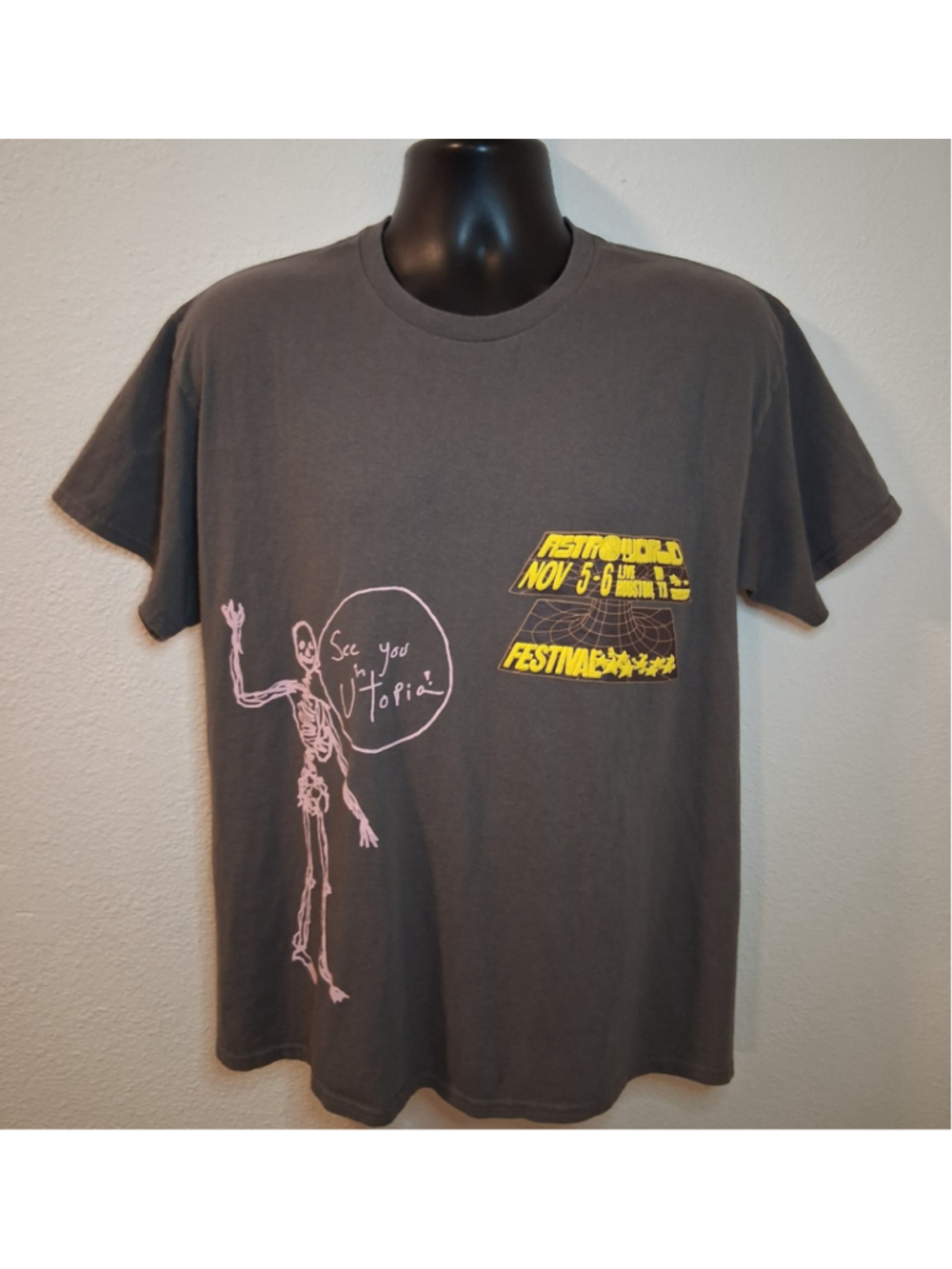 Travis Scott Cactus Jack Utopia Open Eyes Medium T-shirt Astroworld Festival